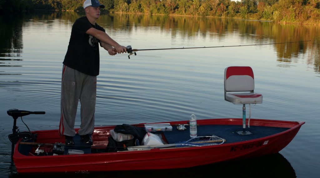 painted aluminum boat