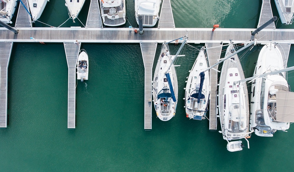 Boats docked