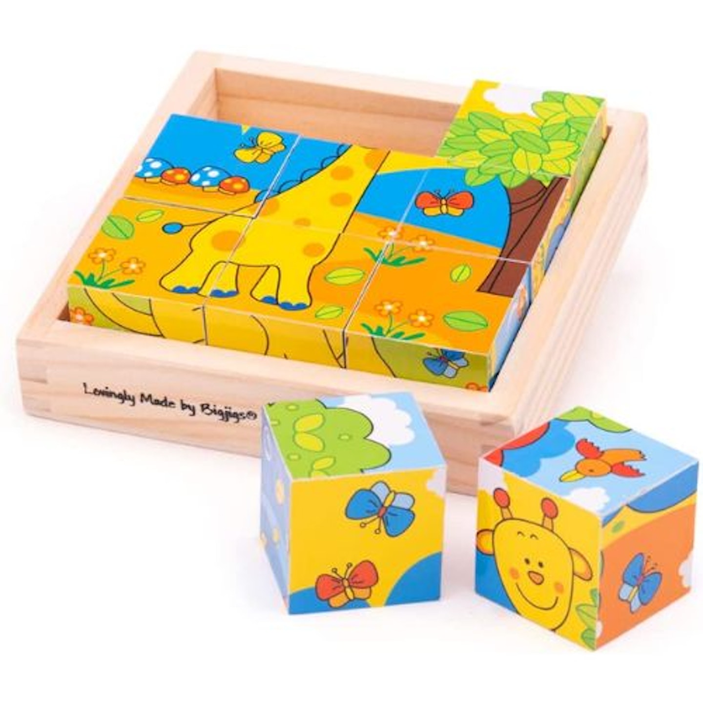 Bigjigs Toys Safari Cube Jigsaw Puzzle