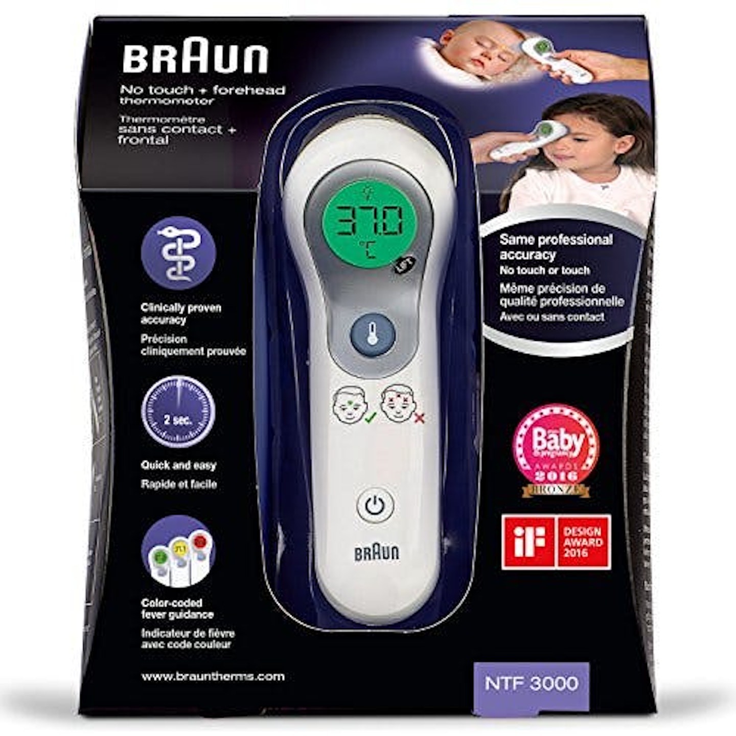 Braun Healthcare No Touch forehead thermometer