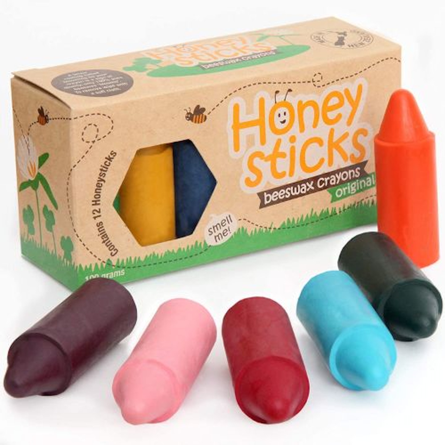 Honeysticks 100% Pure Beeswax Crayons Natural
