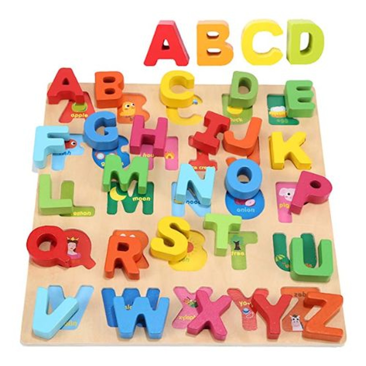 Jacootoys Wooden Alphabet Puzzle