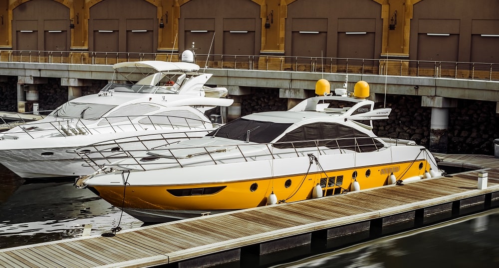 boats docked at marina